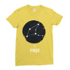 Virgo Zodiac Sign Minimal Design Ladies Fitted T-Shirt