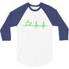 morning coffee heatbeat ekg 3/4 Sleeve Shirt