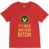 milk and eggs V-Neck Tee