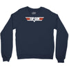 top gun logo cool retro Crewneck Sweatshirt