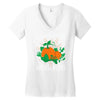 pumpkin kisses Women's V-Neck T-Shirt