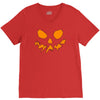 scary pumpkin face halloween V-Neck Tee
