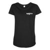 Hangover Pocket White Maternity Scoop Neck T-shirt