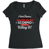 i never dreamed i'd grow up to be a super cute scorpio but here i am k Women's Triblend Scoop T-shirt