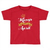 kings are born in april Toddler T-shirt