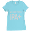 original blood type ipa positive craft beer Ladies Fitted T-Shirt