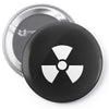 biohazard logo die cut vinyl Pin-back button