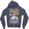 Motorcycles Father Zipper Hoodie