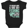 fishing fanatics1 Baby Bodysuit