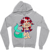 little ugly mermaid Zipper Hoodie