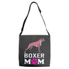 love boxer dog mom funny Adjustable Strap Totes