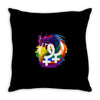 lesbian pride dragon Throw Pillow