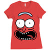 pickle rick face Ladies Fitted T-Shirt