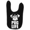 pug life dog tee new Baby Bibs