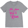 this mom hugs kiss es V-Neck Tee