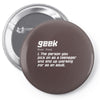 definition of a geek Pin-back button