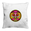 lucha libre pink Throw Pillow