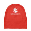 mortal kombat x dragon game logo Baby Beanies