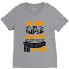 My Son Is Super Awesome His Mother V-Neck Tee