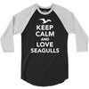 keep calm and love seagulls 3/4 Sleeve Shirt