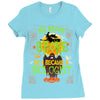 My Broom Broke So I Became A Biologist Ladies Fitted T-Shirt
