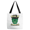 hulk smash Tote Bags