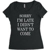 didn't want to come   copy Women's Triblend Scoop T-shirt