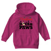christmas dogs and paws Youth Hoodie