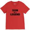 Dad The Man The Myth The Legend - Son Of A Legend Family Matching V-Neck Tee