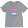 i love july especially the 4th V-Neck Tee