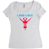 i need a hug Women's Triblend Scoop T-shirt