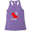 funny dino Racerback Tank