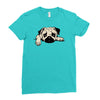 ruff patch rescue mascot Ladies Fitted T-Shirt
