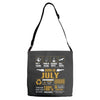 Born July Multitasking Problem Solving Tees Adjustable Strap Totes