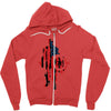 captain america flag abstract Zipper Hoodie