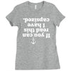 if you can read this i have capsized Ladies Fitted T-Shirt
