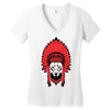 native america wolf Women's V-Neck T-Shirt