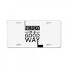 nerdy in a good way License Plate