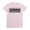 armin van buuren black logo Ladies Fitted T-Shirt