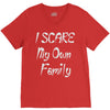 i scare my own family V-Neck Tee