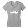 am i too late for that mustache thing Women's V-Neck T-Shirt
