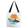 Daddy Shark Tote Bags