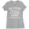 strong woman Ladies Fitted T-Shirt