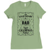 The Legendary Dad World Champion Father Ladies Fitted T-Shirt