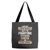 I am Not Super Woman But I'm Fighting Uterine Cancer So Close Enough Tote Bags