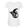 fangs dragon Maternity Scoop Neck T-shirt