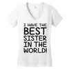 sister joke Women's V-Neck T-Shirt