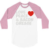 love peace and bacon grease 3/4 Sleeve Shirt