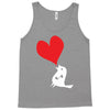 bird love heart animal graph note music party pop art gift Tank Top