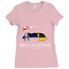 best friends forever Ladies Fitted T-Shirt